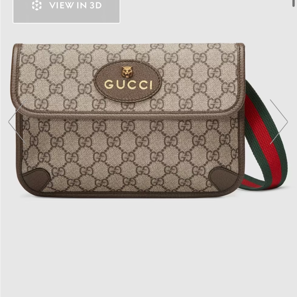 Gucci Beige Monogram Crossbody Bag